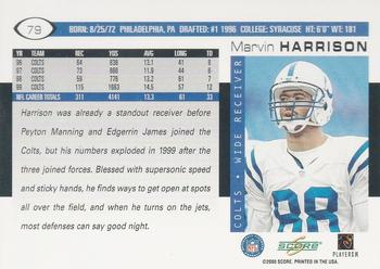 2000 Score #79 Marvin Harrison Back