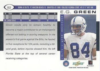 2000 Score #82 E.G. Green Back