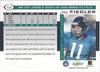 2000 Score #105 Jay Fiedler Back