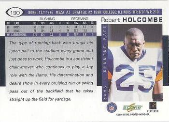 2000 Score #190 Robert Holcombe Back