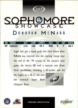 2000 Score #227 Donovan McNabb Back