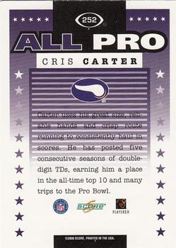 2000 Score #252 Cris Carter Back