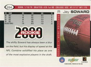 2000 Score #294 R.Jay Soward Back