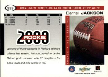 2000 Score #299 Darrell Jackson Back