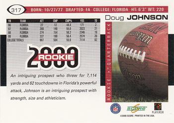 2000 Score #317 Doug Johnson Back