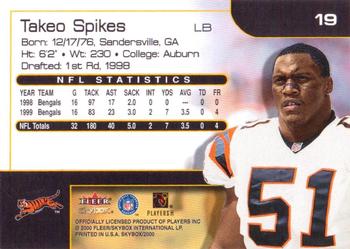 2000 SkyBox #19 Takeo Spikes Back