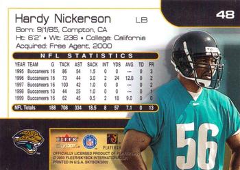 2000 SkyBox #48 Hardy Nickerson Back
