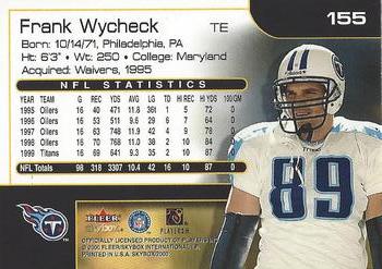 2000 SkyBox #155 Frank Wycheck Back