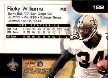 2000 SkyBox #182 Ricky Williams Back