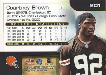 2000 SkyBox #201 Courtney Brown Back