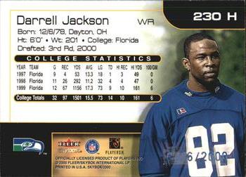 2000 SkyBox #230 H Darrell Jackson Back