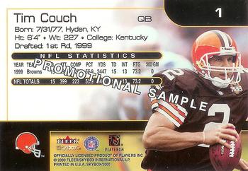 2000 SkyBox #1 Tim Couch Back