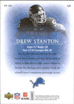 2007 Upper Deck First Edition - Freshman Phenoms #FP-DS Drew Stanton Back