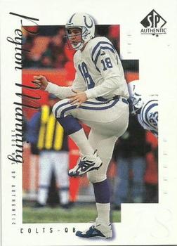 2000 SP Authentic #35 Peyton Manning Front