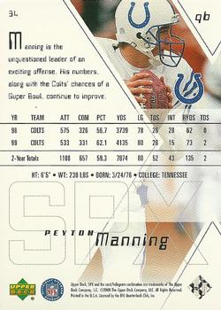 2000 SPx #34 Peyton Manning Back