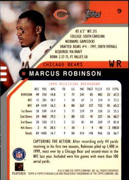 2000 Stadium Club #9 Marcus Robinson Back