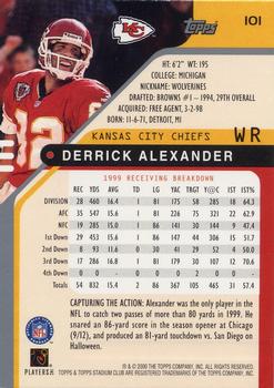 2000 Stadium Club #101 Derrick Alexander Back