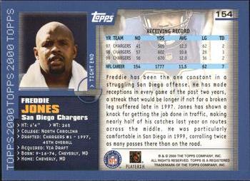 2000 Topps #154 Freddie Jones Back
