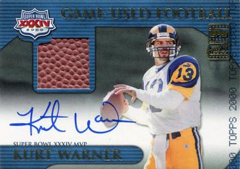 2000 Topps #SB1 Kurt Warner Front