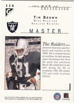2000 Topps Gallery #128 Tim Brown Back