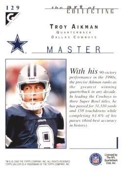 2000 Topps Gallery #129 Troy Aikman Back
