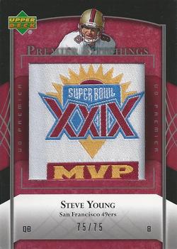 2007 Upper Deck Premier - Stitchings Variation #PS-36 Steve Young Front