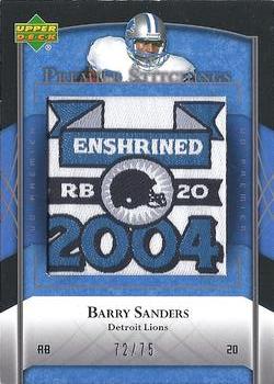 2007 Upper Deck Premier - Stitchings Variation #PS-71 Barry Sanders Front