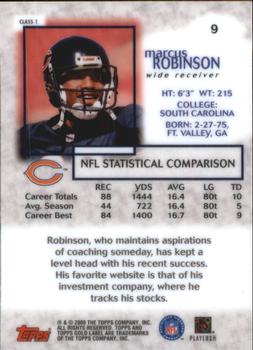 2000 Topps Gold Label #9 Marcus Robinson Back
