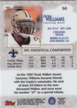 2000 Topps Gold Label #50 Ricky Williams Back