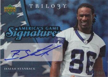 2007 Upper Deck Trilogy - America's Game Signatures #AG-IS Isaiah Stanback Front