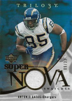 2007 Upper Deck Trilogy - Supernova Swatches Gold #SS-AG Antonio Gates Front