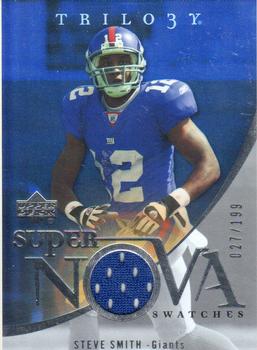 2007 Upper Deck Trilogy - Supernova Swatches Silver #SS-SS Steve Smith Front