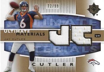 2007 Upper Deck Ultimate Collection - Ultimate Materials Gold #UM-JC Jay Cutler Front