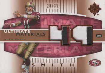 2007 Upper Deck Ultimate Collection - Ultimate Materials Patch #UM-AS Alex Smith Front