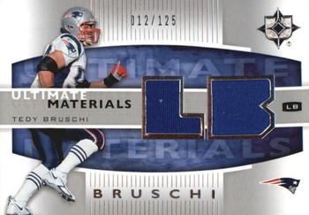 2007 Upper Deck Ultimate Collection - Ultimate Materials Silver #UM-TE Tedy Bruschi LB Front