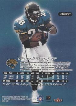 2000 Ultra #130 Fred Taylor Back