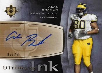 2007 Upper Deck Ultimate Collection - Ultimate Ink #INK-AB Alan Branch Front