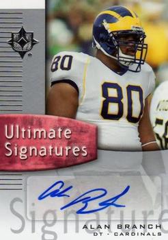2007 Upper Deck Ultimate Collection - Ultimate Signatures #US-AB Alan Branch Front