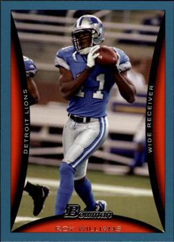 2008 Bowman - Blue #76 Roy Williams Front
