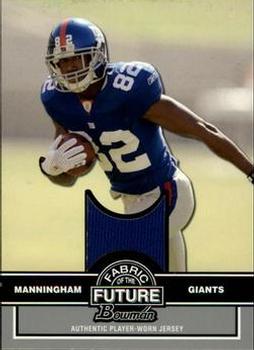 2008 Bowman - Fabric of the Future #FF-MM Mario Manningham Front