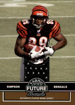2008 Bowman - Fabric of the Future Gold #FF-JS Jerome Simpson Front