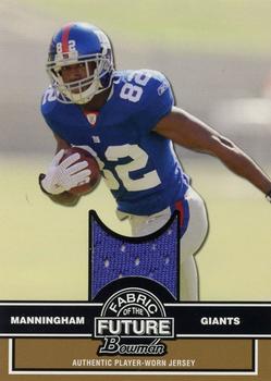 2008 Bowman - Fabric of the Future Gold #FF-MM Mario Manningham Front