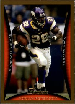 2008 Bowman - Gold #29 Adrian Peterson  Front