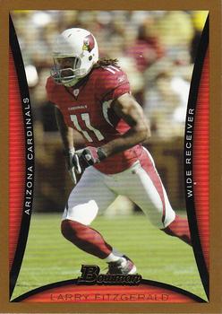 2008 Bowman - Gold #63 Larry Fitzgerald  Front