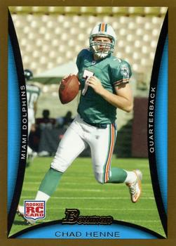 2008 Bowman - Gold #169 Chad Henne  Front