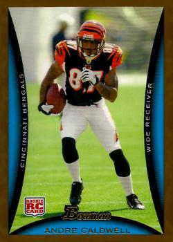 2008 Bowman - Gold #210 Andre Caldwell  Front