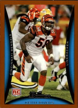 2008 Bowman - Orange #250 Keith Rivers Front