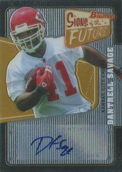 2008 Bowman - Signs of the Future #SF-DS Dantrell Savage Front