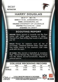 2008 Bowman Chrome - Refractors #BC97 Harry Douglas Back