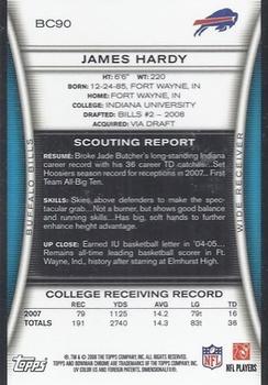 2008 Bowman Chrome - Rookie Autographs #BC90 James Hardy Back